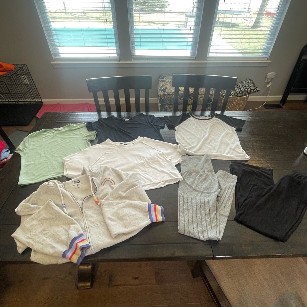 Casual Clothing Bundle with Hoodie and Tops